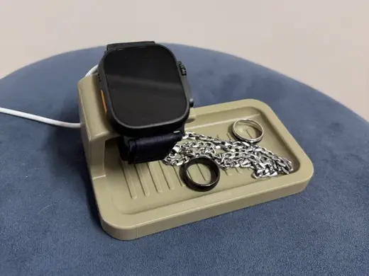Apple watch charging stand with tray