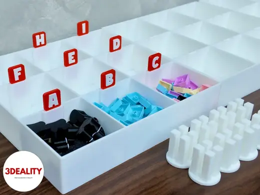 Modular Tray 3x3 with Coupler and Label for POPUPS
