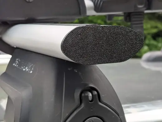 Roof rack bar end caps set