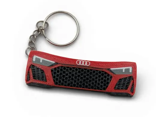 Audi R8 V10 Supercar Front Keychain