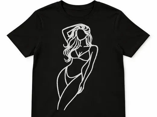 T-shirt print - Women Body