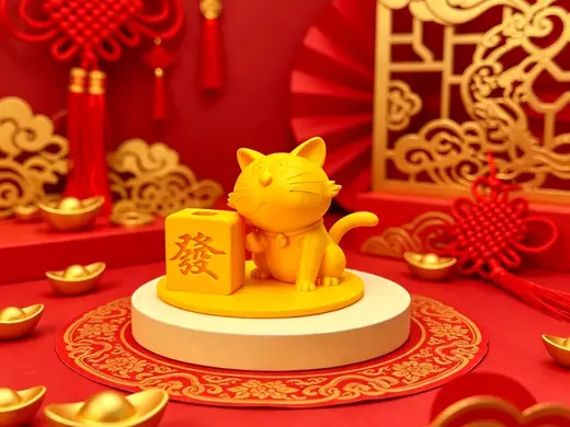 招财猫笔筒收纳哆啦A梦