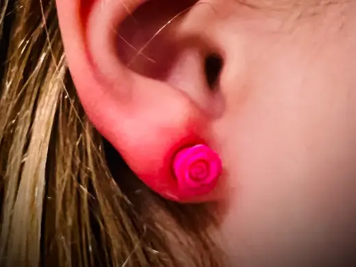 Magnetic Rose Earrings