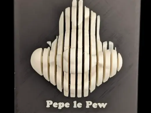 Layered art Pepe le Pew