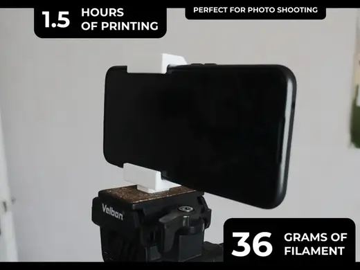 Print-in-Place Tripod Phone Holder For Hotseat