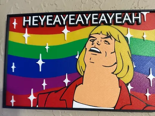 He-Man HEYEAYEAYEAH Wall Art