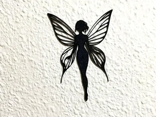 fairy silhouette with butterfly wings