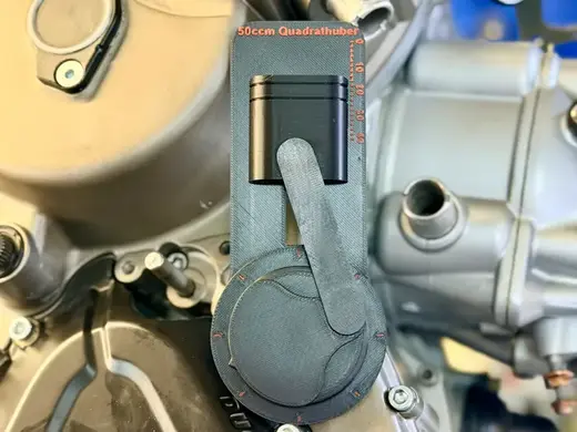 Model position piston relative to the crankshaft