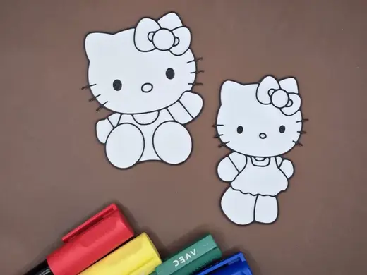 Kawaii Kitty Coloring Set