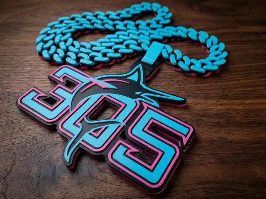 Miami Marlins 305 City Connect Hype Chain