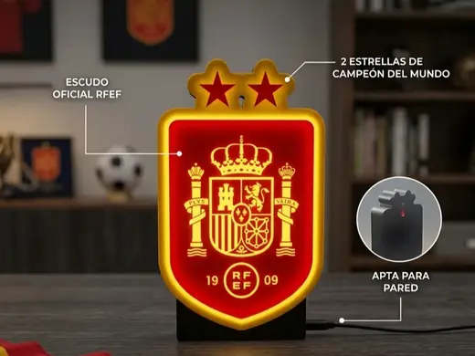 Lampara España 2 Estrellas con Base y Colgar