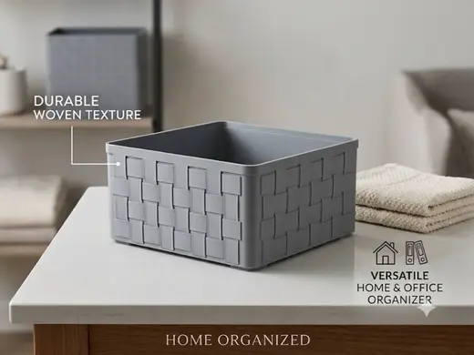 Woven Basket Storage Box |container box organiser