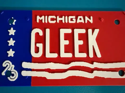 Gleek 2026 MI motorcycle plate P1S AMS 3 colors