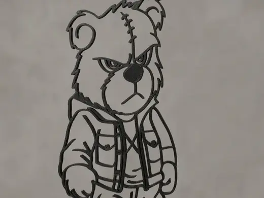 Angry Bear - Teddy im Streetwear-Style