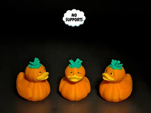 Cute Pumpkin Duck