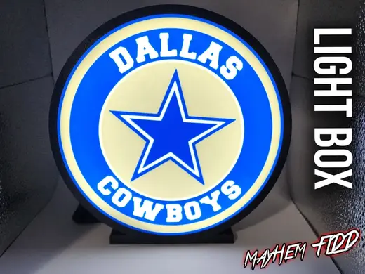 Dallas Cowboys - LED Light Box (3 color options)