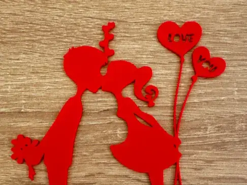 Valentine's Love You Wallart