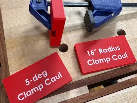 Dovetail Guitar Neck Clamping Cauls - 16" Radius