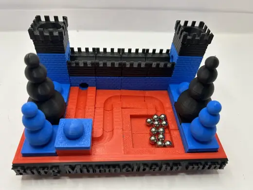 Murmelbahn Mini Burg für 7mm Metalkugeln