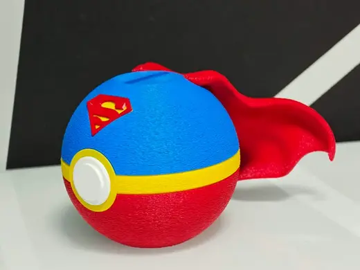 Superman Pokeball Piggy Bank Money Saving Box