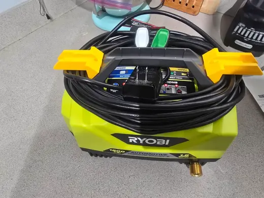 ryobi pressure washer cord roll up/ wand holder