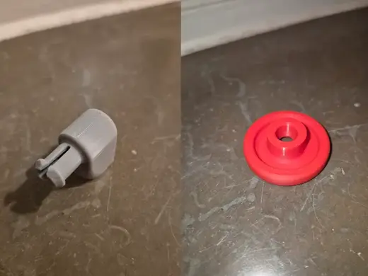 IKEA washing machine spare wheel and axle