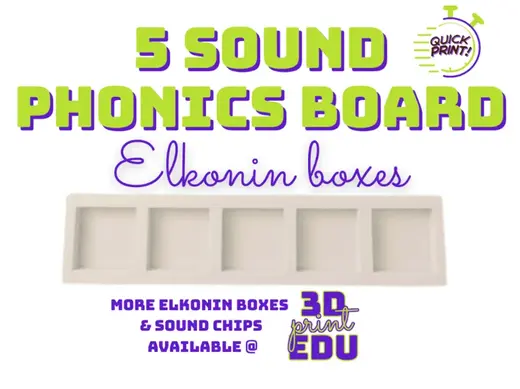 5 Sound Slot Phonics Board Elkonin Box