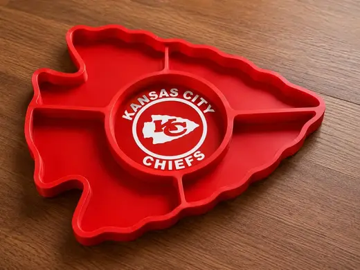 Kansas City Chiefs Snack Tray│ Football Snack Tray