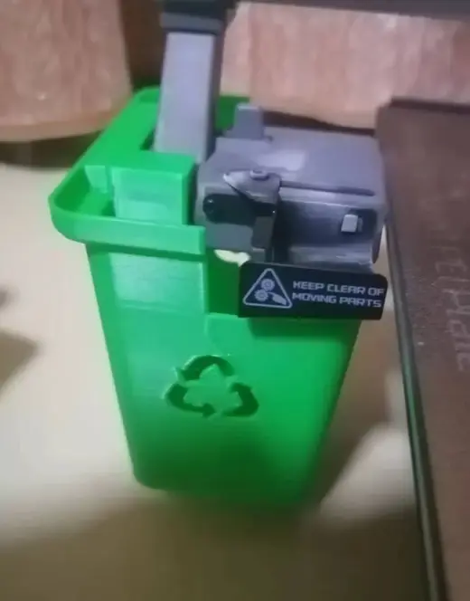 A1mini垃圾桶状竹屎盒