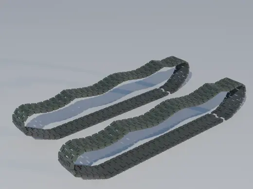 Su 152 articulated track for 0.2 mm nozzle