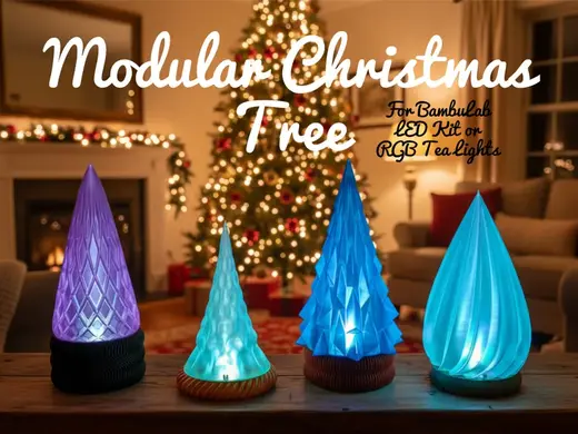 Modular Christmas Tree - Fully 3D Printable!