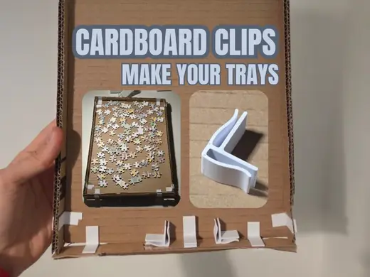 Cardboard clips - Make your tray - Jigsaw puzzle!