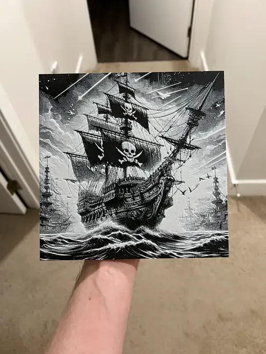Pirate Ship Art Hueforge