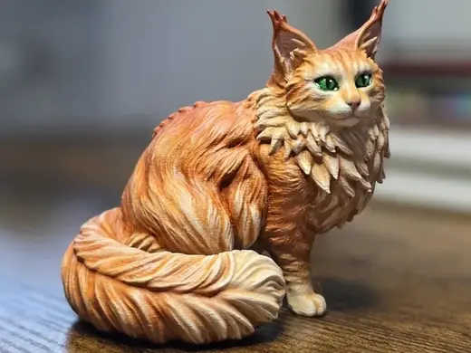 Bellissimo gatto Maine coon colorabile