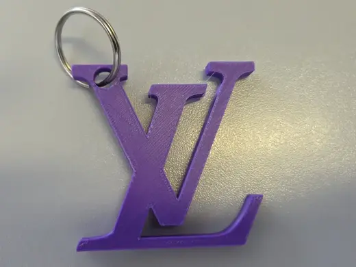 Louis Vuitton Style Keychain Luxury 5,5cmx5,5cm