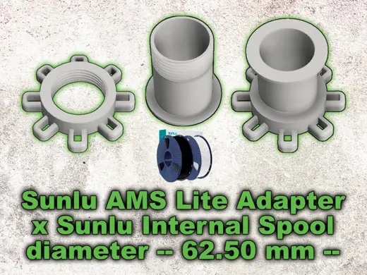 Sunlu AMS Lite Adapter New Spool Diameter 62.50 mm