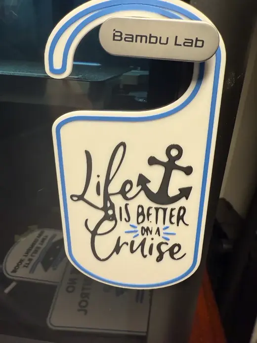 LIFE IS BETTER ON A CRUISE DOOR HANGER