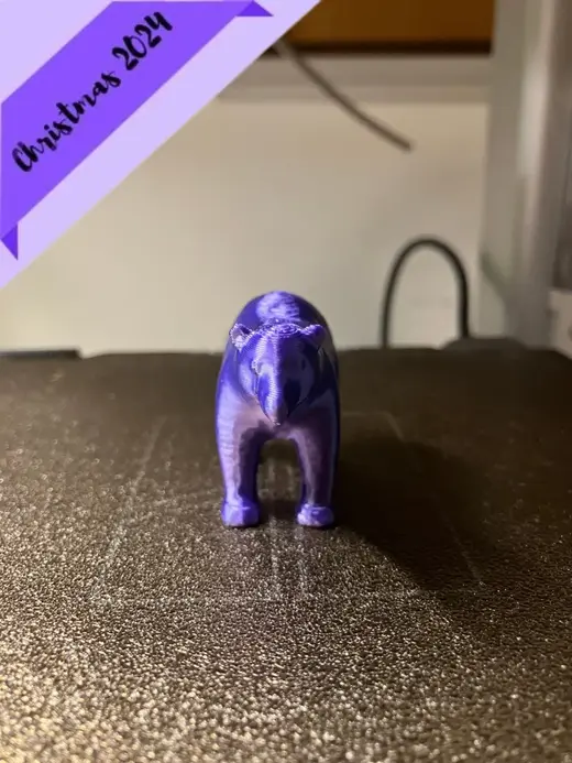 Miniature Winter Bear: Cute and Detailed