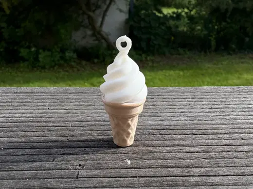 Schlüsselanhänger Softeis, Eis