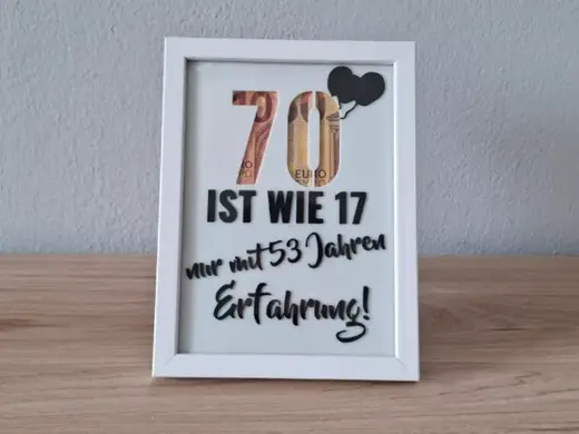 Geburtstagsgeschenk - 70 ist wie 70