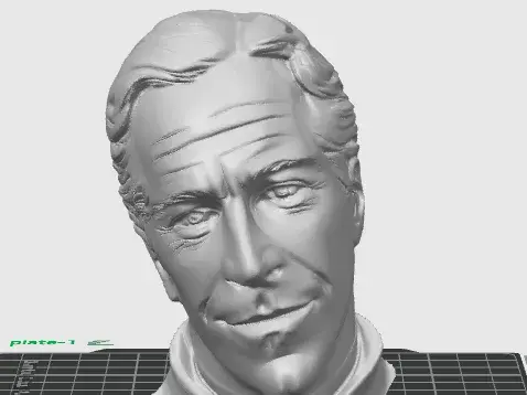 jeffrey epstein bust statue meme