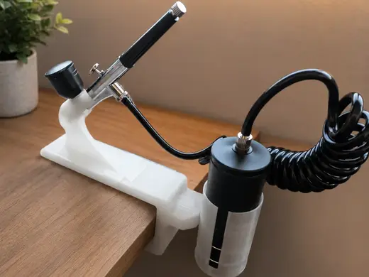 Suporte para Aerógrafo portátil com Fixação à Mesa