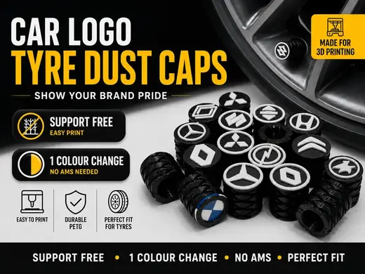 Car Logo Tyre Valve Dust Caps Collection