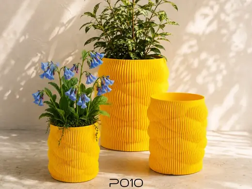 PO10 Sculptural Planter: Cloud Pleats