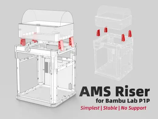 Bambu AMS Riser for P1P