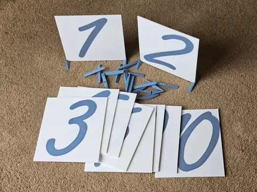 Signs 1-10 with stands (table numbers, ect)