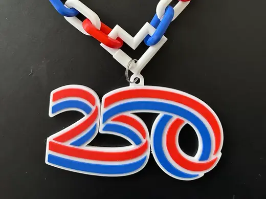 250th USA America Celebration Rally Chain Pendant