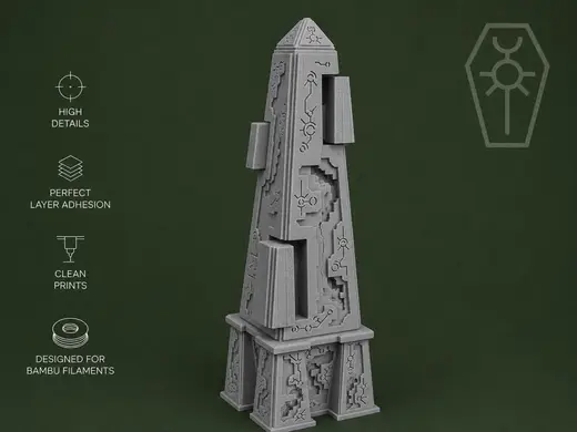 Necron Energy Obelisk – Sci-Fi Terrain