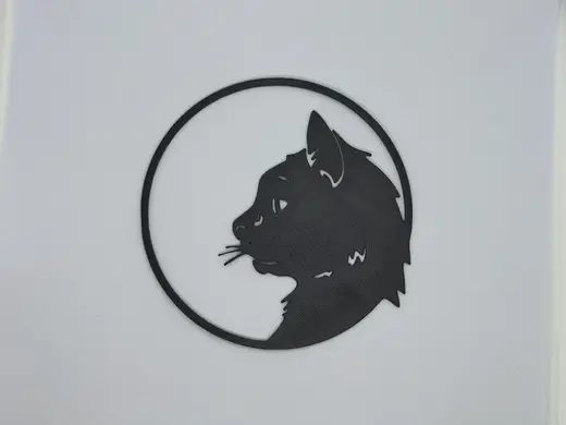 Lámina decoración Silencio Felino