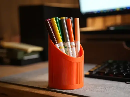 Ribbed Pen Holder | Brush Holder | Organizer